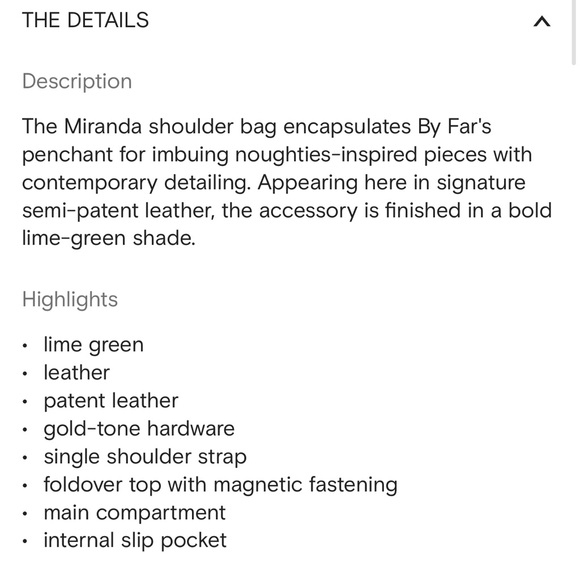 NWT By Far Miranda patent-leather shoulder bag - Picture 8 of 8